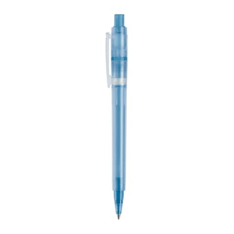 Kugelschreiber Baron '03 Ice Frosty Blau Weiss | 1-farbiger Siebdruck | 180° vom Clip | 45 mm x 25 mm | Nicht verfügbar