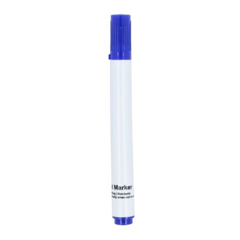 Whiteboard-Marker Blau Weiss | ohne Werbeanbringung | Nicht verfügbar | Nicht verfügbar