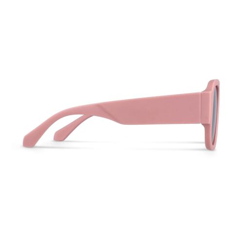 Bastian Sonnenbrille UV400 Pastellrosa | 1-farbiger Tampondruck | 1 cm vom linken Scharnier | 50 mm x 15 mm