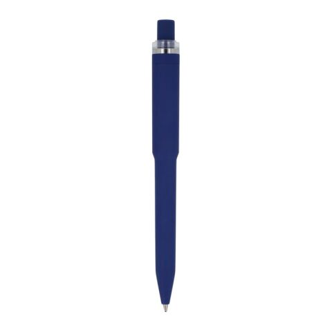 Ozzy-Stift mit Soft-Touch Dunkelblau | 3D Digitaldruck | 90° vom Clip | 42 mm x 8 mm