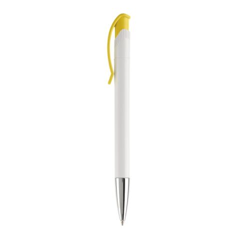 KS Apollo Metall Tip HC Weiss-Gelb | 1-farbiger Tampondruck | Clip | 25 mm x 6 mm | Nicht verfügbar