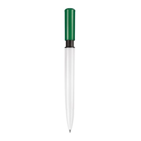 Kugelschreiber S40 Colour hardcolour Weiss-Grün | 1-farbiger Tampondruck | 270° vom Clip | 40 mm x 8 mm | Nicht verfügbar