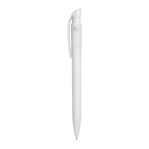 Kugelschreiber S45 Bio hardcolour Weiss | 1-farbiger Siebdruck | in Verlängerung vom Clip | 45 mm x 25 mm | Nicht verfügbar