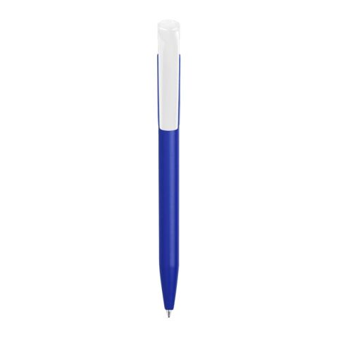 Kugelschreiber S45 Bio hardcolour Dunkelblau-Weiss | 1-farbiger Siebdruck | 90° vom Clip | 45 mm x 25 mm | Nicht verfügbar