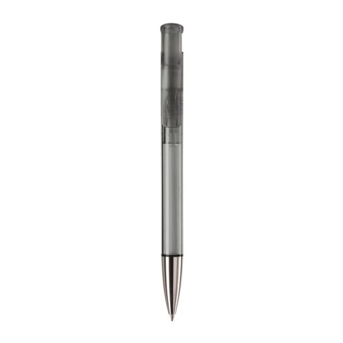 Kugelschreiber Avalon Transparent mit Metallspitze Schwarz-Schwarz | 1-farbiger Siebdruck | 270° vom Clip | 50 mm x 25 mm | Nicht verfügbar