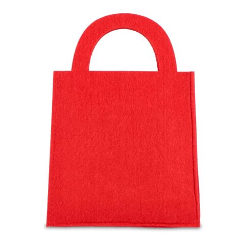 Filz-Geschenktüte 15x21cm rot | ohne Werbeanbringung | Nicht verfügbar | Nicht verfügbar