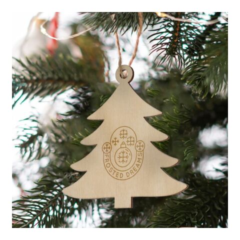 Baumförmiges Weihnachtsornament aus Holz Natur | ohne Werbeanbringung | Nicht verfügbar | Nicht verfügbar