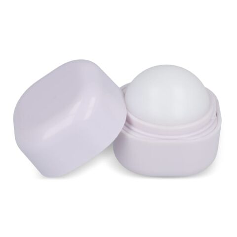 Kubischer Lippenpflegestift aus recyceltem ABS Weiss | ohne Werbeanbringung | Nicht verfügbar | Nicht verfügbar