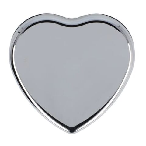 Lippenbalsam  in Flacher metallischer Herzformdose Silber