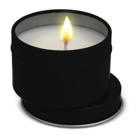 Dhyana-Duftkerze auf Pflanzenbasis in recycelter Dose Schwarz | ohne Werbeanbringung | Nicht verfügbar | Nicht verfügbar