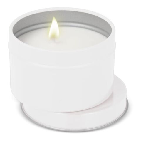 Kirtan-Duftkerze auf Pflanzenbasis in großer recycelter Dose regenbogenfarben | ohne Werbeanbringung | Nicht verfügbar | Nicht verfügbar