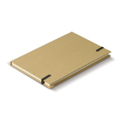 Karton Notizbuch A5 Braun | 1-farbiger Siebdruck | Vorderseite | 70 mm x 100 mm | Nicht verfügbar