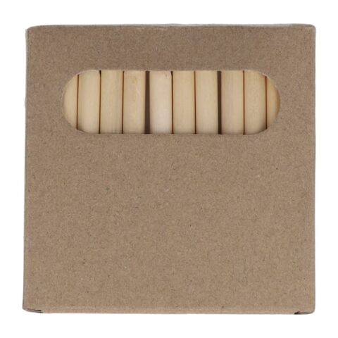 12 Buntstifte in Kraftbox Natur | ohne Werbeanbringung | Nicht verfügbar | Nicht verfügbar