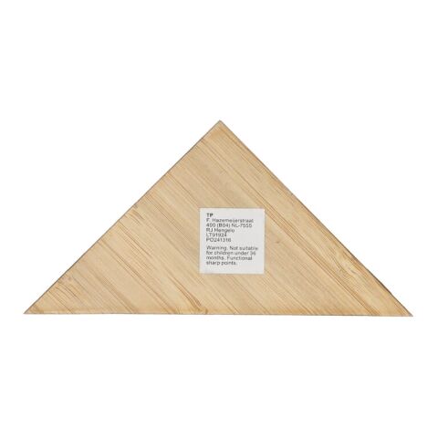 Bambus Dreieck Natur | ohne Werbeanbringung | Nicht verfügbar | Nicht verfügbar