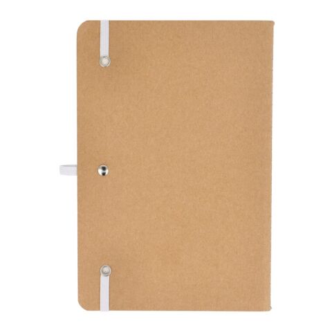 Notizbuch mit flexiblem Einband Kraftpapier A5 Weiss | ohne Werbeanbringung | Nicht verfügbar | Nicht verfügbar