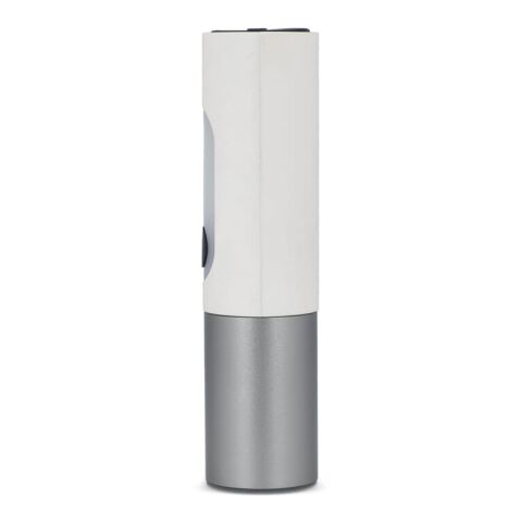 Wiederaufladbare 10-W-LED-Taschenlampe mit Zoomfunktion, 300 lm Weiss | Gravur | Seite 1 unten | 45 mm x 20 mm