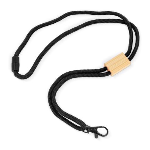 R-PET Kordel-Lanyard Schwarz | ohne Werbeanbringung | Nicht verfügbar | Nicht verfügbar