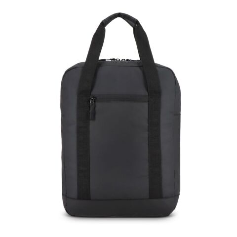 PU-beschichteter R-PET 600D Rucksack 27,5 x 12 x 37,5 cm 12 l Schwarz | ohne Werbeanbringung | Nicht verfügbar | Nicht verfügbar