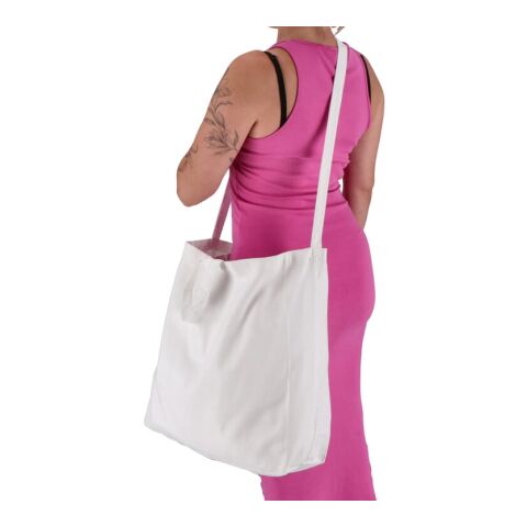 Tragetasche aus Baumwolle OEKO-TEX® 40 x 13 x 44cm 220g/m² Weiss