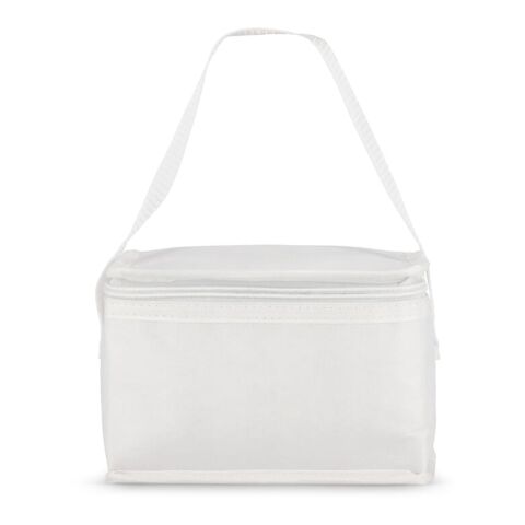 R-PET 6 Dosen-Kühltasche Non Woven 20x 13 x 12,5cm 75g/m² Weiss