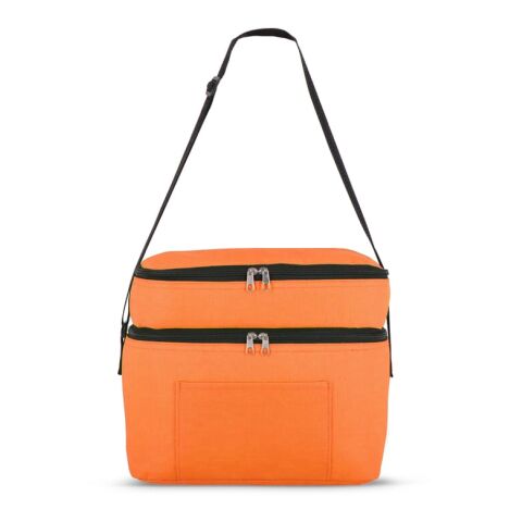 R-PET 600D Doppelfach-Kühltasche 30 x 20 x 25cm 12L Orange