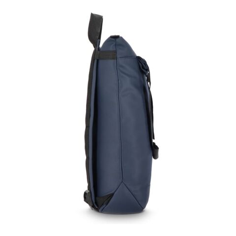 rPET 600D Navi Laptop-Rucksack 36 x 40 x 10 cm Marineblau | Digital Transferdruck | Vorderseite | 180 mm x 190 mm