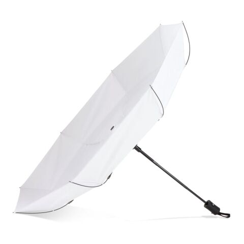 Daintree 190T Pongee 21.5" Faltbarer winddichter Regenschirm Auto open Weiss | ohne Werbeanbringung | Nicht verfügbar | Nicht verfügbar