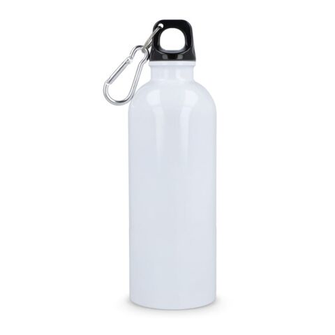R-Edelstahl einwandige Flasche mit Karabiner 500 ml Weiss | ohne Werbeanbringung | Nicht verfügbar | Nicht verfügbar