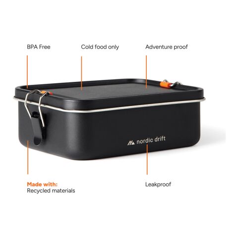 Nordic Drift Trail RCS Adventure Lunchbox 1200ml schwarz | ohne Werbeanbringung | Nicht verfügbar | Nicht verfügbar