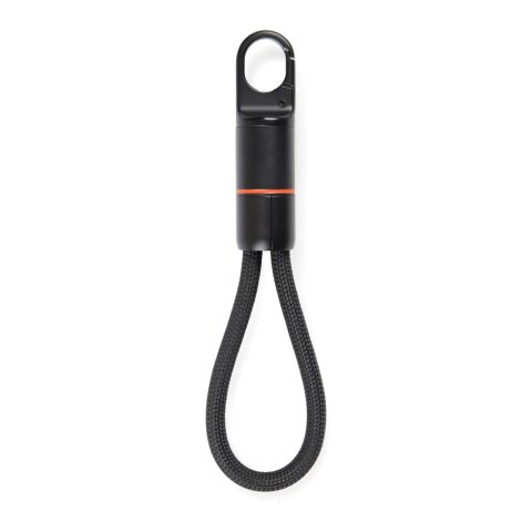 Nordic Drift Everest USB-C 60W-Schnellladekabel m. Karabiner schwarz