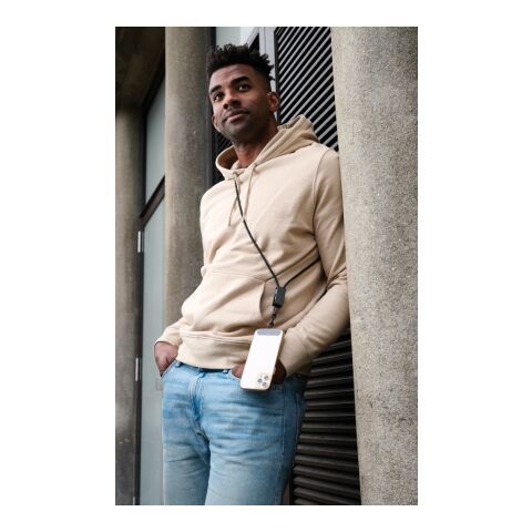 Terra duales Ladekabel aus RCS recyceltem PET mit Lanyard grau-schwarz | ohne Werbeanbringung | Nicht verfügbar | Nicht verfügbar