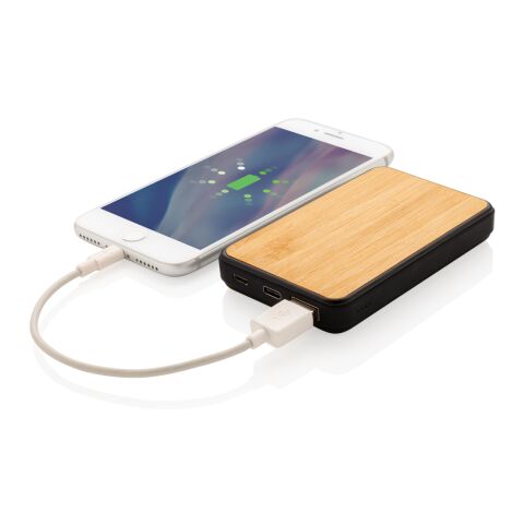 5.000mAh Powerbank aus FSC® und RCS recyceltem Kunststoff braun | ohne Werbeanbringung | Nicht verfügbar | Nicht verfügbar