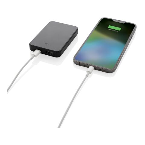Boostcore 5.000mAh Powerbank aus RCS rec. Kunststoff schwarz | ohne Werbeanbringung | Nicht verfügbar | Nicht verfügbar