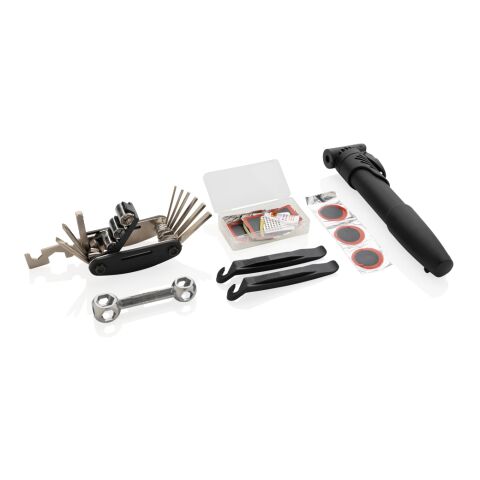 17-tlg. Fahrradreparatur-Set schwarz | ohne Werbeanbringung | Nicht verfügbar | Nicht verfügbar