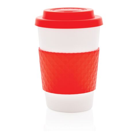Wiederverwendbarer Kaffeebecher 270ml rot | ohne Werbeanbringung | Nicht verfügbar | Nicht verfügbar | Nicht verfügbar