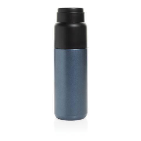 Thermocup RCS – recycelte Thermosflasche mit Becher, 500ml navy blau