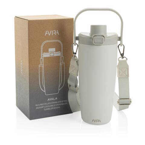 Avira Ayala Crossbody Duosip Becher aus RCS rec. Stahl weiß | ohne Werbeanbringung | Nicht verfügbar | Nicht verfügbar