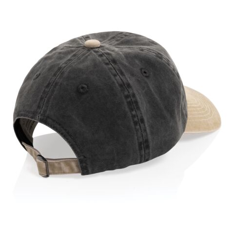 BEAU AWARE™ Two-Tone 6-Panel-Cap aus washed Cotton-Twill schwarz | ohne Werbeanbringung | Nicht verfügbar | Nicht verfügbar | Nicht verfügbar