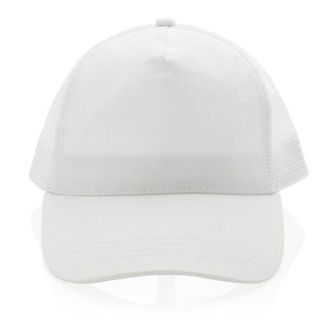 Impact AWARE™ 190gr Brushed rCotton 5 Panel Trucker-Cap weiß | ohne Werbeanbringung | Nicht verfügbar | Nicht verfügbar | Nicht verfügbar