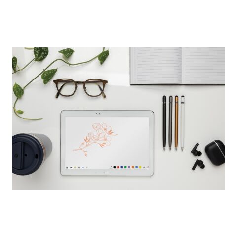 Eleganter Metallstift weiß | ohne Werbeanbringung | Nicht verfügbar | Nicht verfügbar | Nicht verfügbar