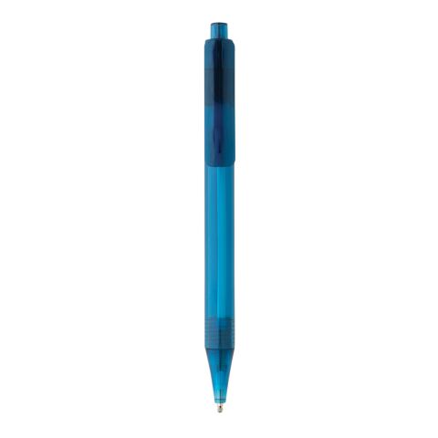 GRS rPET X8 transparenter Stift blau | ohne Werbeanbringung | Nicht verfügbar | Nicht verfügbar