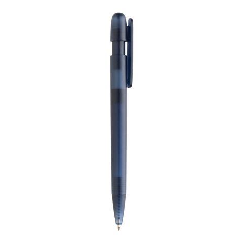 Devin transparenter Stift aus GRS zertifiziertem rABS navy blau | ohne Werbeanbringung | Nicht verfügbar | Nicht verfügbar