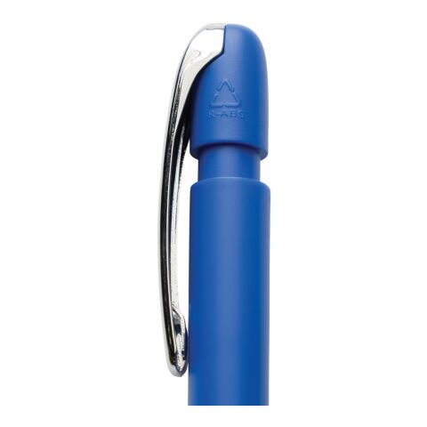 Glide GRS-zertifizierter rABS Stift mit Metallclip blau | ohne Werbeanbringung | Nicht verfügbar | Nicht verfügbar