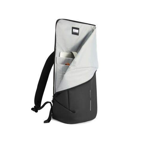 Urban wasserabweisender Flap-Top Rucksack schwarz-grau | ohne Werbeanbringung | Nicht verfügbar | Nicht verfügbar