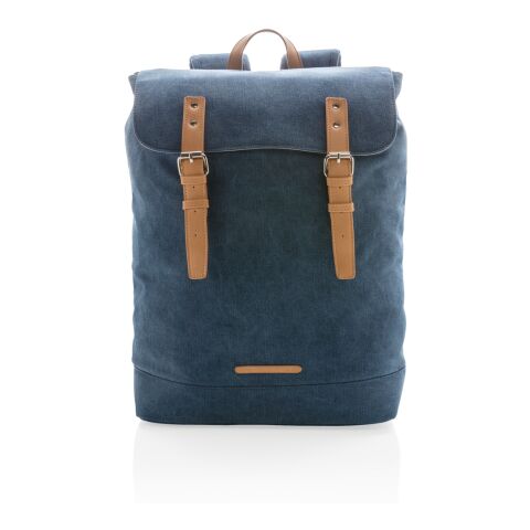 Canvas Laptop-Rucksack, PVC frei blau | ohne Werbeanbringung | Nicht verfügbar | Nicht verfügbar | Nicht verfügbar