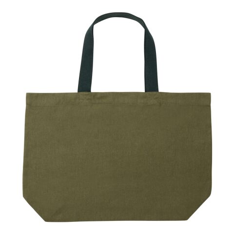 Impact Aware™ 240g/m² große Tasche aus recyceltem Canvas, ungefärbt grün | ohne Werbeanbringung | Nicht verfügbar | Nicht verfügbar | Nicht verfügbar