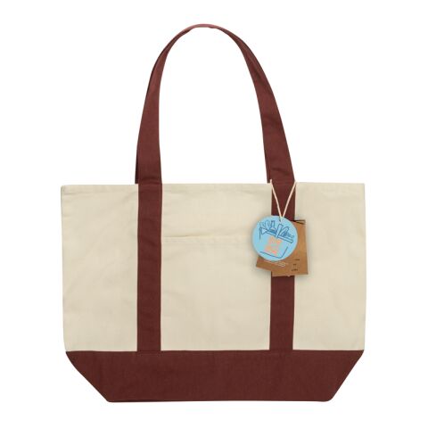SHOP LOCAL AWARE™ Tasche aus recycelter Baumwolle, 350g/m² burgunderrot