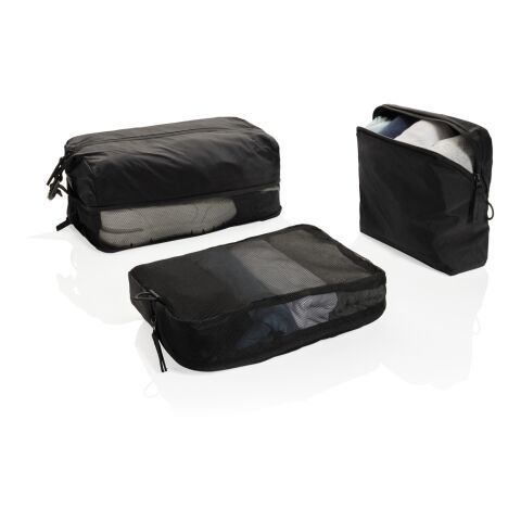 KENTO URBAN Packing Cube Set aus RCS recyceltem Nylon schwarz
