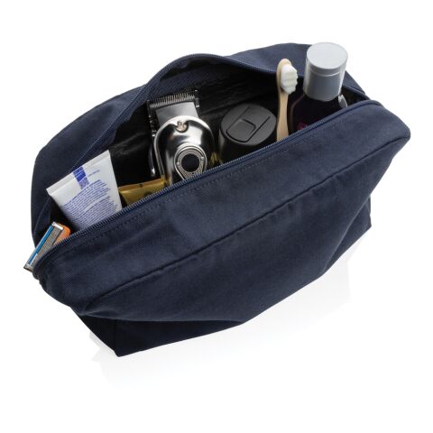 Impact Aware™ 285g/m² Kosmetiktasche aus ungefärbtem Canvas marineblau | ohne Werbeanbringung | Nicht verfügbar | Nicht verfügbar | Nicht verfügbar