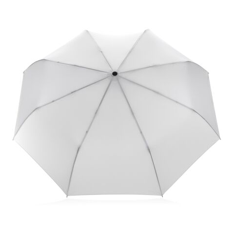 21&quot; Impact AWARE™ RPET 190T Bambus-Schirm autom. open/close weiß | ohne Werbeanbringung | Nicht verfügbar | Nicht verfügbar
